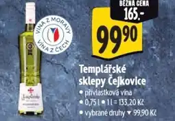 Albert Templářské sklepy Čejkovice nabídka