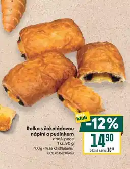 Billa Rolka s čokoládovou náplní a pudinkem z naší pece 1 ks nabídka