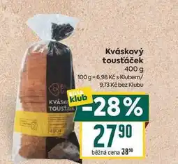 Billa Kváskový tousťáček nabídka