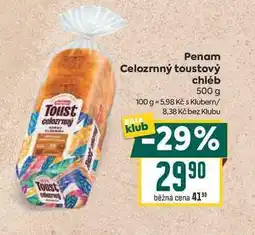 Billa Penam Celozrnný toustový chléb nabídka