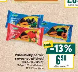 Billa Pardubický perník s ovocnou příchutí 1 ks nabídka