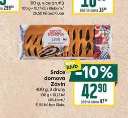 Billa Srdce domova Závin nabídka
