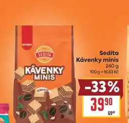 Billa Sedita Kávenky minis 240 g 100 g nabídka