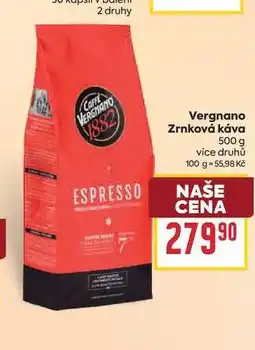 Billa Vergnano Zrnková káva nabídka