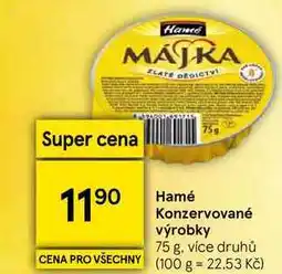 Tesco Hamé Konzervované výrobky, 75 g, více druhů nabídka
