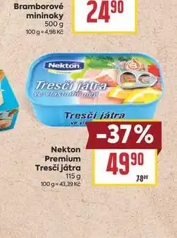 Billa Nekton Premium Tresčí játra nabídka