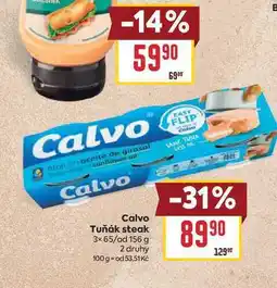 Billa Calvo Tuňák steak 3x 65/od nabídka