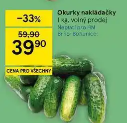 Tesco Okurky nakládačky nabídka