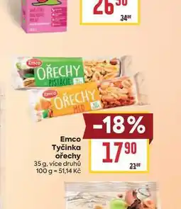 Billa Emco Tyčinka ořechy nabídka