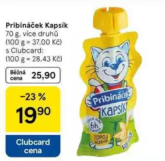 Tesco Pribináček Kapsík, 70 g, více druhů nabídka