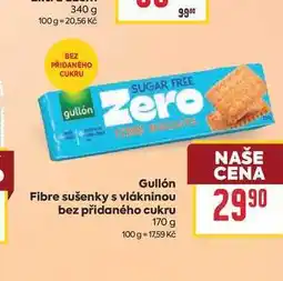 Billa Gullón Fibre sušenky s vlákninou bez přidaného cukru nabídka
