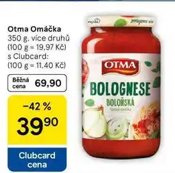 Tesco Otma Omáčka, 350 g, více druhů nabídka