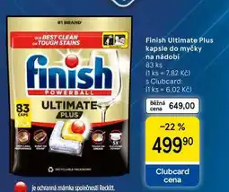 Tesco Finish Ultimate Plus kapsle do myčky na nádobí, 83 ks nabídka