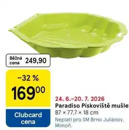 Tesco Paradiso Pískoviště mušle 87 × 77,7 x 18 cm nabídka