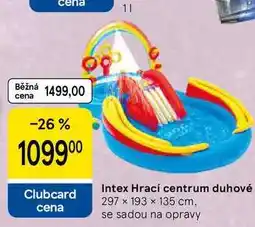 Tesco Intex Hrací centrum duhové, 297 x 193 x 135 cm. se sadou na opravy nabídka