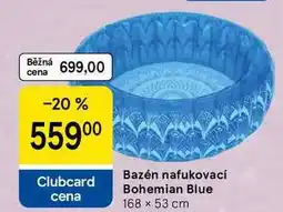 Tesco Bazén nafukovací Bohemian Blue, 168 x 53 cm nabídka