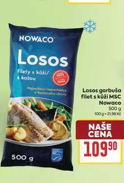 Billa Losos gorbuša filet s kůží MSC nabídka