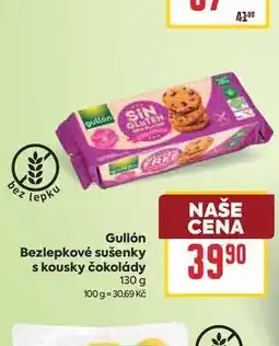 Billa Gullón Bezlepkové sušenky s kousky čokolády nabídka