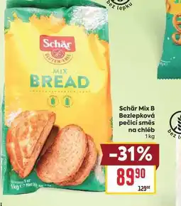 Billa Schär Mix BBezlepková pečicí směs na chléb nabídka