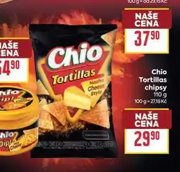 Billa Chio Tortillas chipsy nabídka
