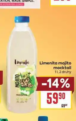 Billa Limenita mojito mocktail nabídka