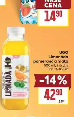 Billa Limonáda pomeranč a máta nabídka