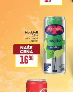 Billa Mocktail nabídka
