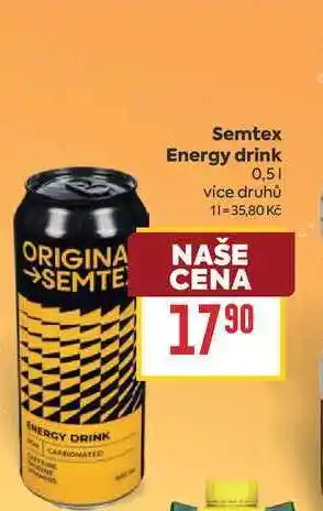 Billa Semtex Energy drink nabídka