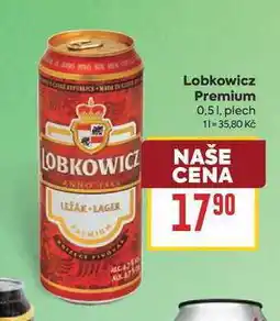 Billa Lobkowicz Premium 0,5 1, plech nabídka