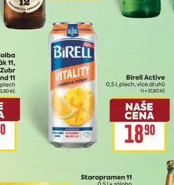 Billa Birell Active 0,51, plech nabídka