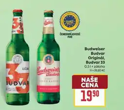 Billa Budweiser Budvar Originál, Budvar 33 nabídka