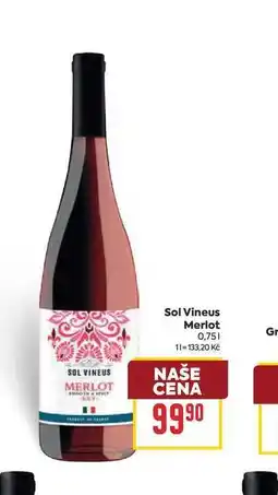 Billa Sol Vineus Merlot nabídka