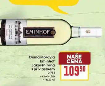 Billa Diana Moravia Eminhof Jakostní vína s přívlastkem nabídka