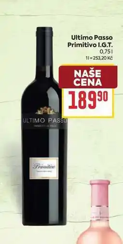 Billa Ultimo Passo Primitivo I.G.T nabídka