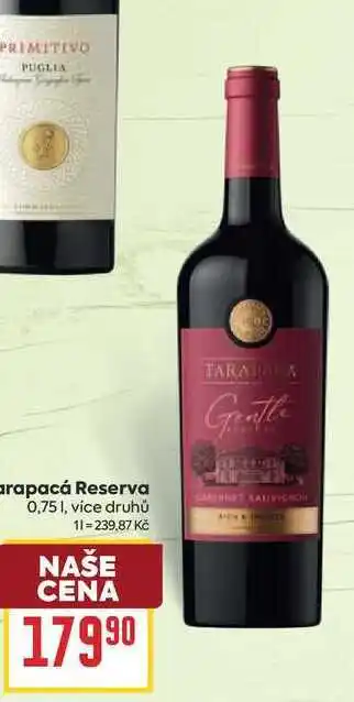 Billa Tarapacá Reserva nabídka