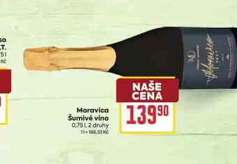 Billa Moravica Šumivé víno nabídka