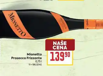 Billa Mionetto Prosecco Frizzante nabídka