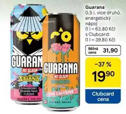 Tesco Guarana, 0.5 l, více druhů, energetický nápoj nabídka
