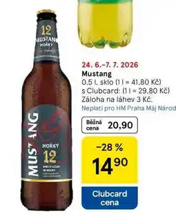 Tesco Mustang, 0.5 l, sklo nabídka