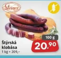 Coop Štýrská klobása nabídka