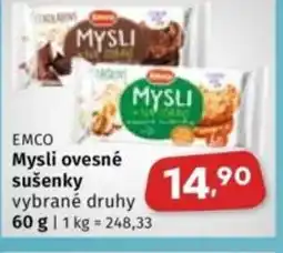 Coop EMCO Mysli ovesné sušenky nabídka