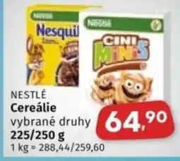 Coop NESTLÉ Cereálie nabídka