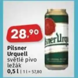 Coop Pilsner Urquell světlé pivo ležák nabídka