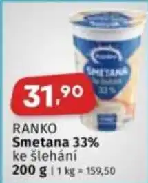 Coop RANKO Smetana 33% ke šlehání nabídka