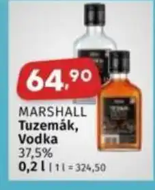 Coop MARSHALL Tuzemák, Vodka 37,5% nabídka