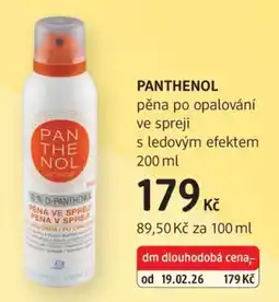 dm drogerie Panthenol nabídka
