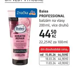 dm drogerie Balea Professional nabídka