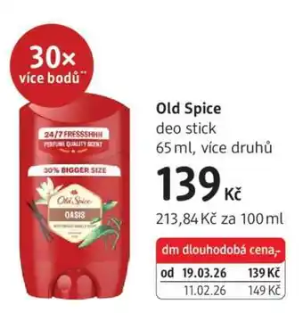 dm drogerie Old Spice nabídka