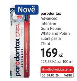 dm drogerie Parodontax nabídka