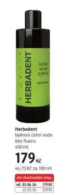 dm drogerie Herbadent nabídka